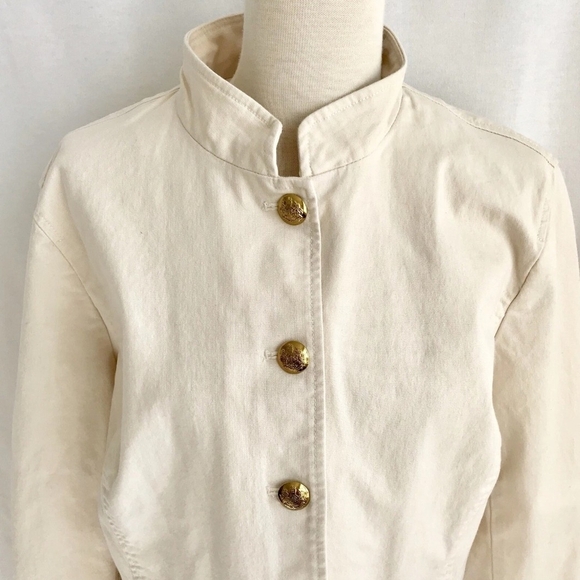 Lauren Ralph Lauren Women’s Green Label Cream Light Jacket Blazer Size 14 - Picture 3 of 10